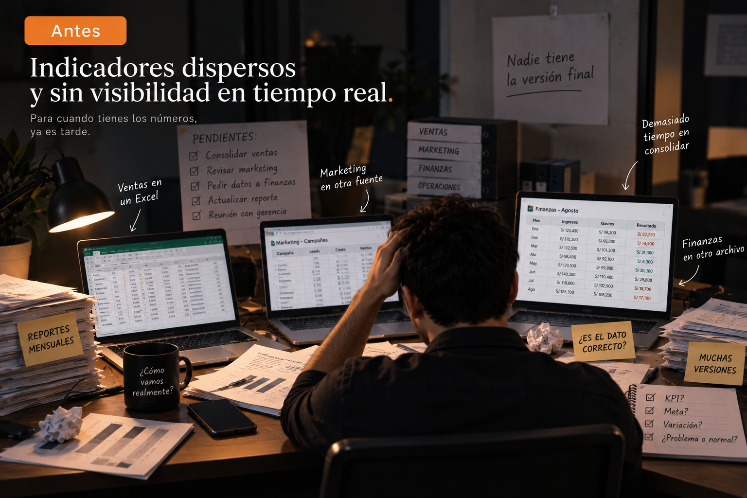 Antes y después: pulso